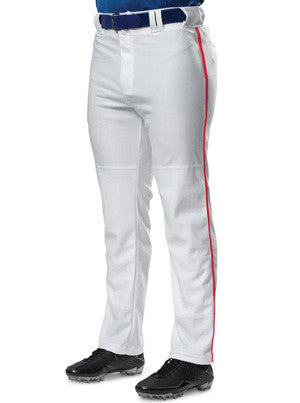 A4 Baggy Cut Pro Style Baseball Pant with Piping & Open Bottom (N6162)